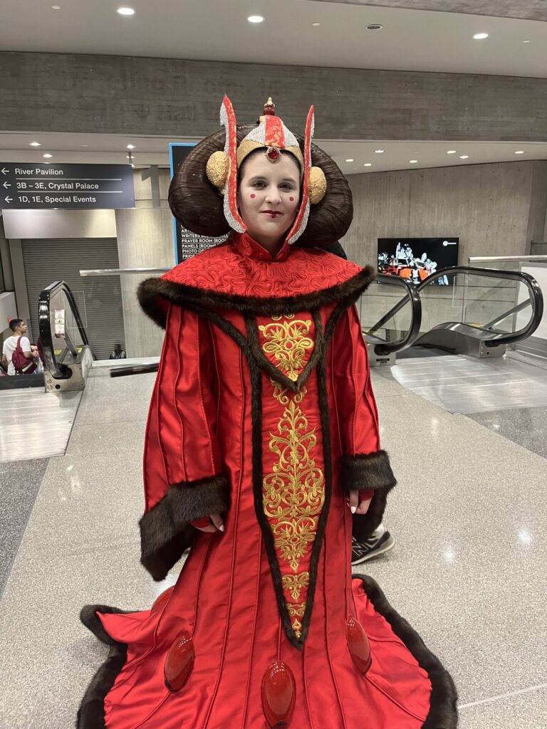 Impressive cosplay of Queen Padme Amidala. Photo by Chris Barry.