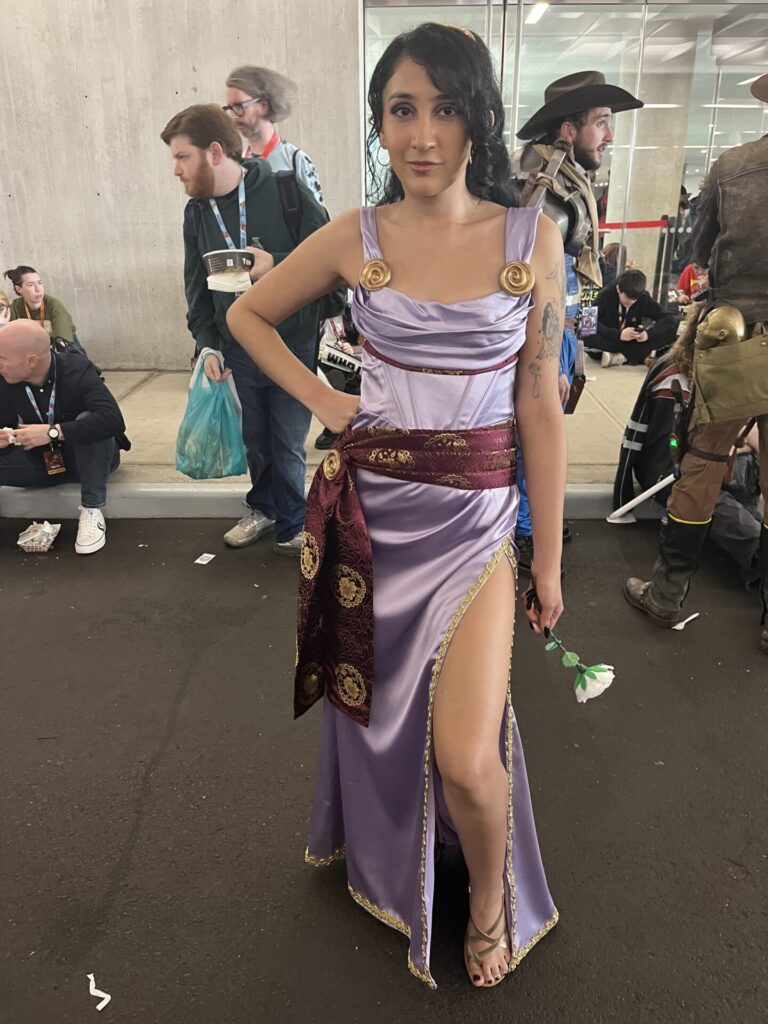 A cosplayer portraying Meg from Disney's "Hercules." Photo by Chris Barry.