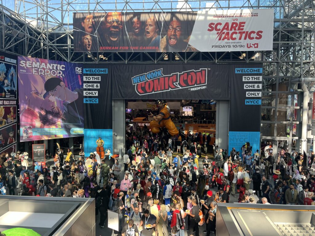 View of the entrance to New York Comic Con 2014. Photo by Chris Barry.