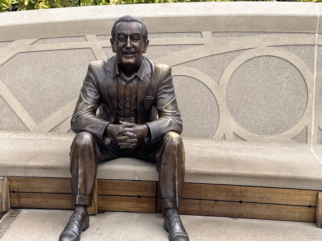Walt the Dreamer was a wonderful addition to Epcot. Photo by Chris Barry.