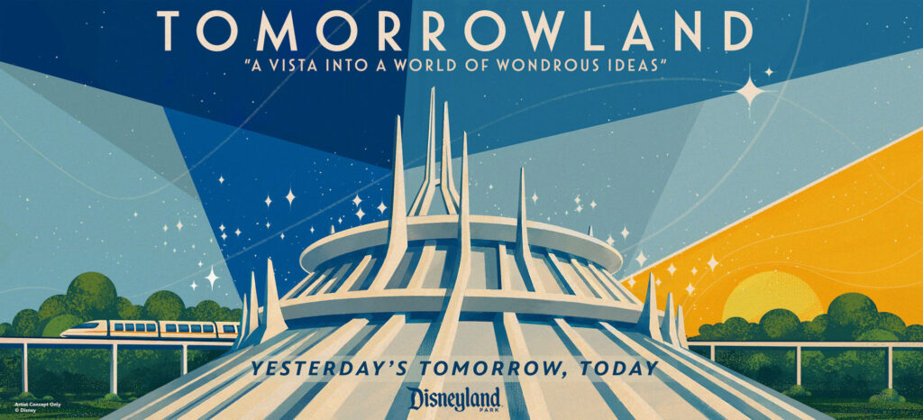 During "Horizons: A Carousel of Progress" at D23: The Ultimate Disney Fan Event 2026, Disney Experiences announced that a reimagining of Tomorrowland in Disneyland park in Anaheim, Calif., is in the works.© 2026 Disney Enterprises, Inc.